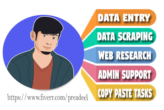 I will be your fastest virtual assistant for excel data entry, typing work