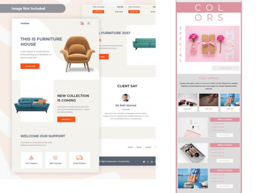 I will design editable HTML or mailchimp newsletter template