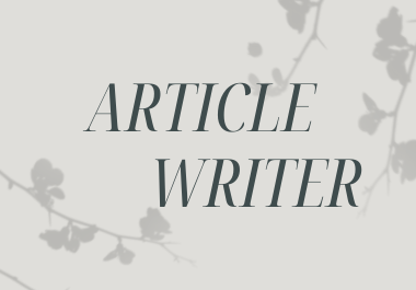 SEO optimized article writer available , 1k+ words