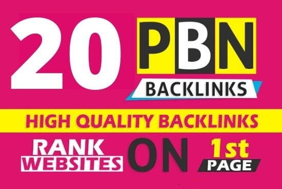 Build 20 Back-link with high DA 80+ PA 50+, DOFOLLOW with Unique website 