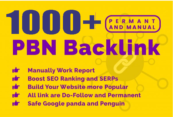 Get Extream 1000+ PBN Backlink in your website with HIGH DA/PA/TF/CF with unique website for $80