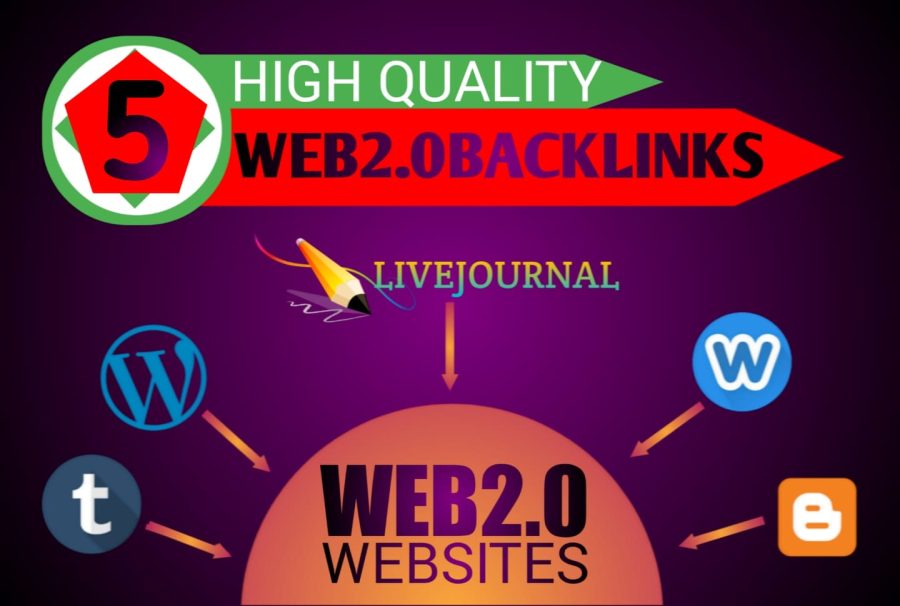 I will Create Manually 5 High DA Contextual Web2.0