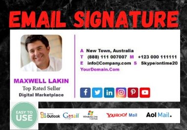 I Will Create Your HTML & Clickable Email Signature