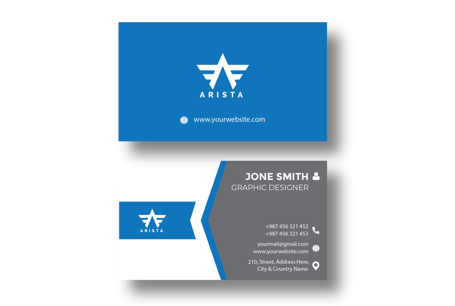I will create business card design two concept for you