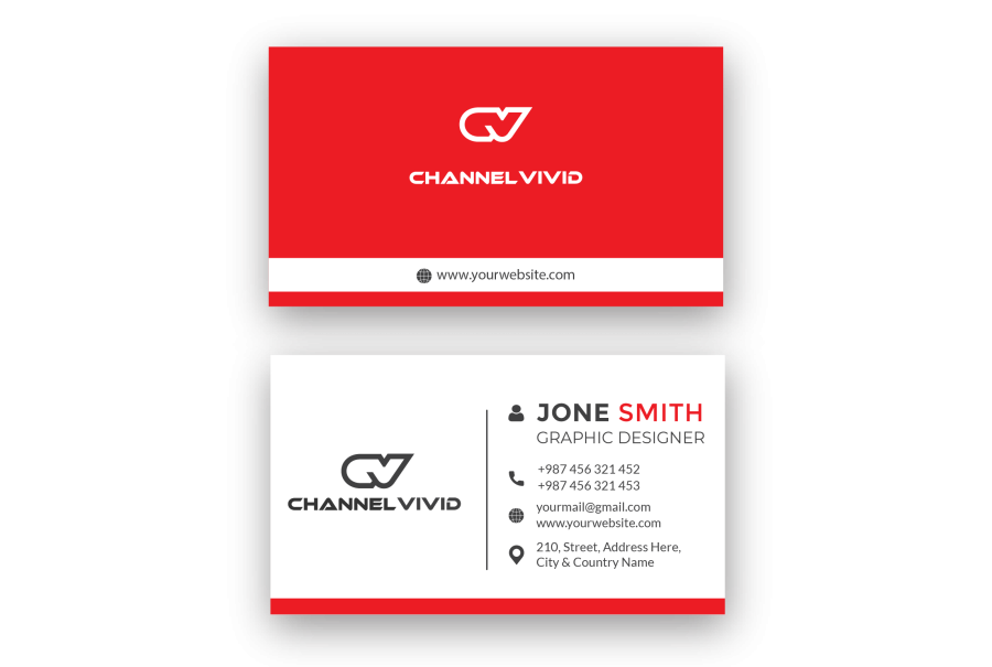 I will create business card design two concept for you