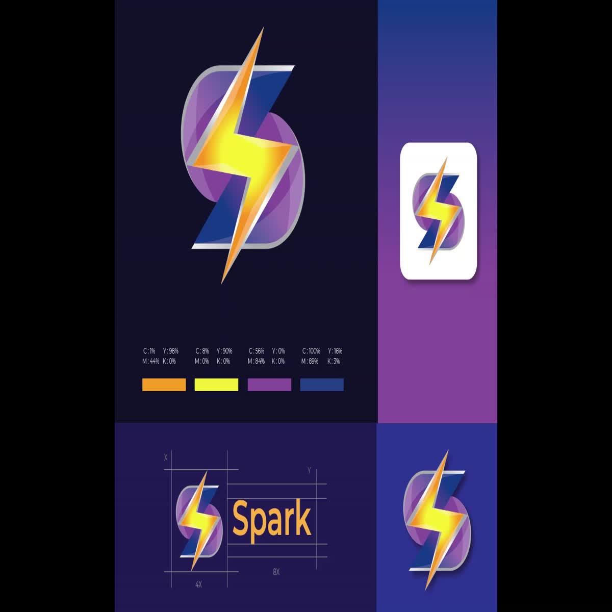 I will Create Attractive Modern Sleek Stylish Branding Logo Design for your Brand