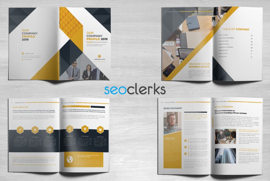 I will design business brochure, company profile, brochure, proposal or annual report