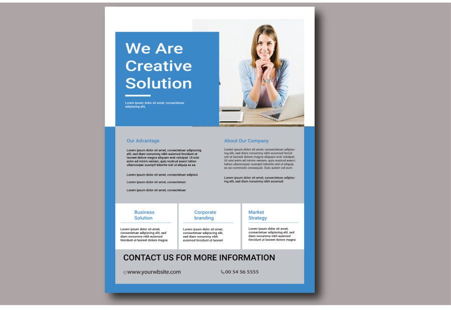 i will design professional flyer