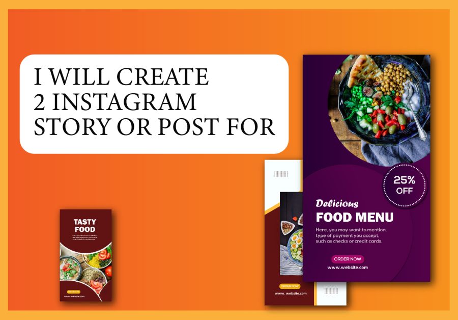 I Will create 3 INS. or any social media story or post designs for