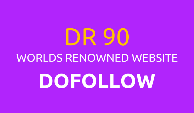 DR 90 dofollow backlink indexed google page 1#