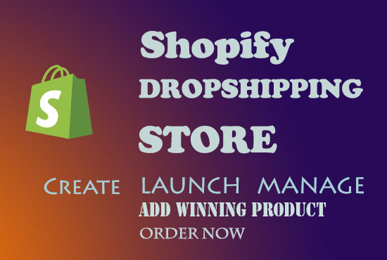 I will create shopify store, shopify website, dropshipping store