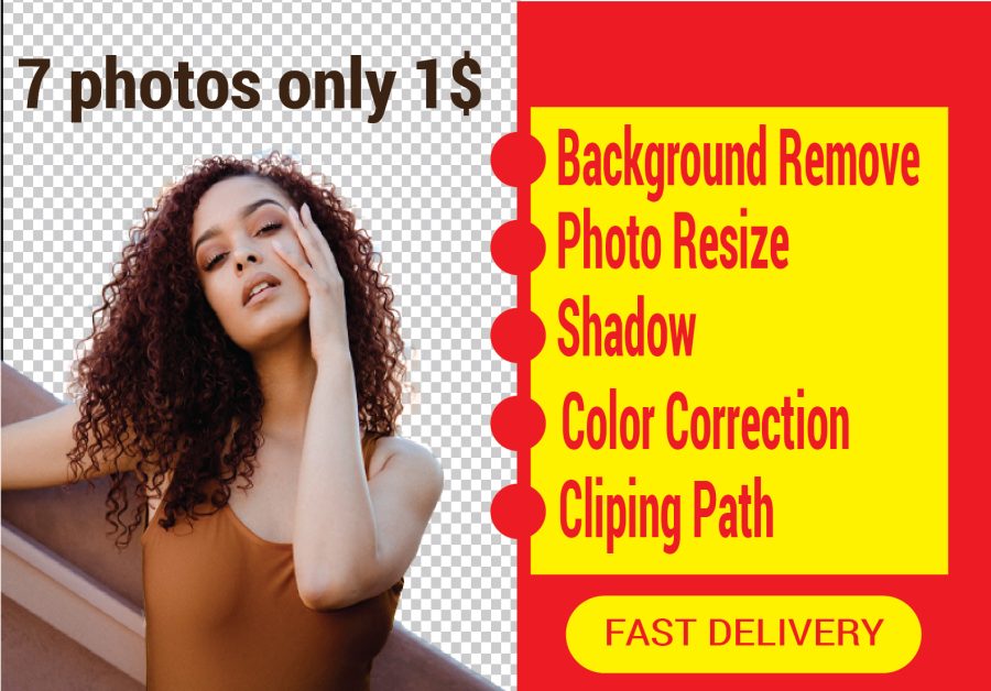 I will do background remove and photoshop editing 
