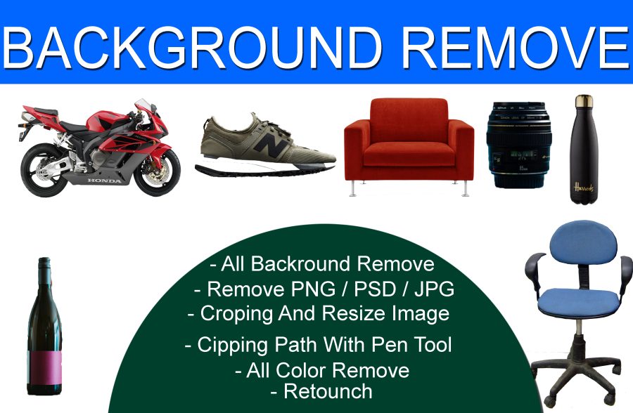 I will remove any backgrounds from 5 photo