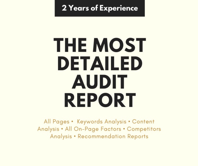 Audit your Blog/Wordpress site with complete report