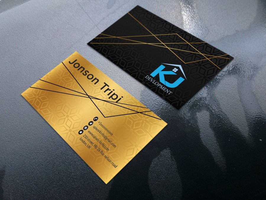 I will do professional unique and modern business card design 