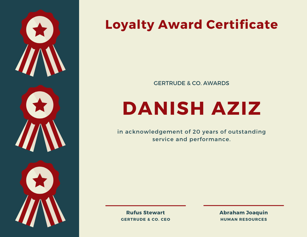I will design professional, award, diploma certificates in 1 hour