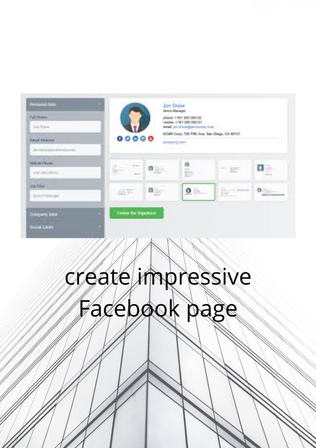  I will Create a impressive Facebook,Twitter,Instragram,Linkdin, Business page .