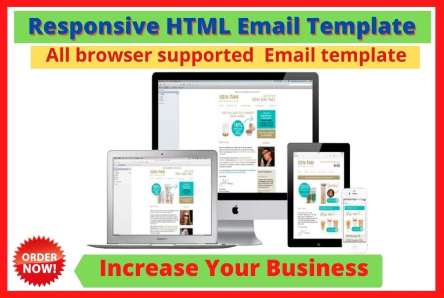I will design Email Template, responsive HTML Email Template or Newsletter
