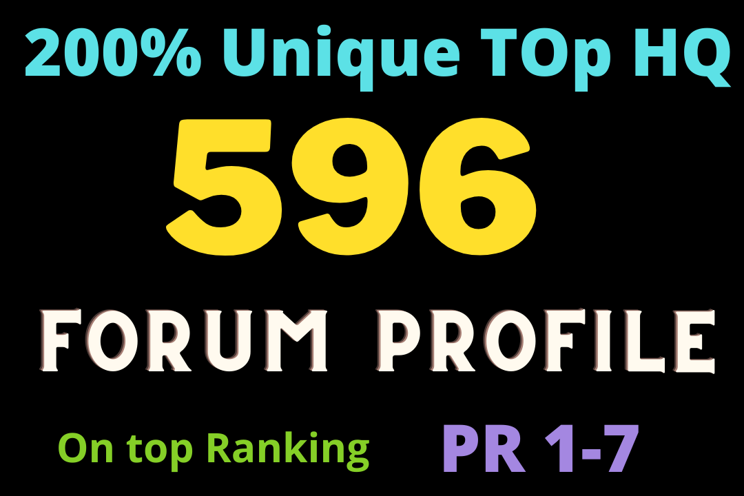 Google ranking top 596 forum profile strong DA backlinks Boost Faster site 