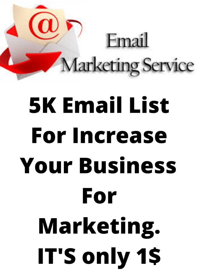  Get Important, Effective & Active 5 K Email list for Your Valuable Business.