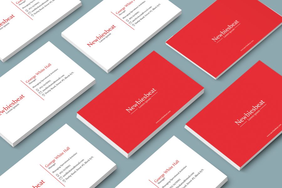 Designing a unique, stylish, minimalist and professional Business Card 