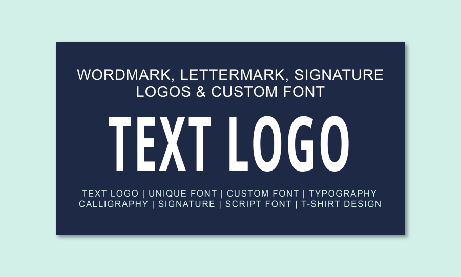 I will design clean and modern font, text logo, and full font