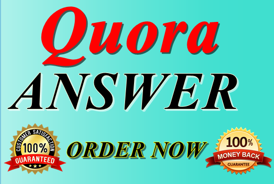 I Provide 10 High Quality Quora Answer With Guaranteed Traffic 