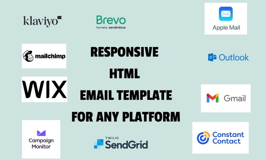 I will do design responsive html email template for any platform