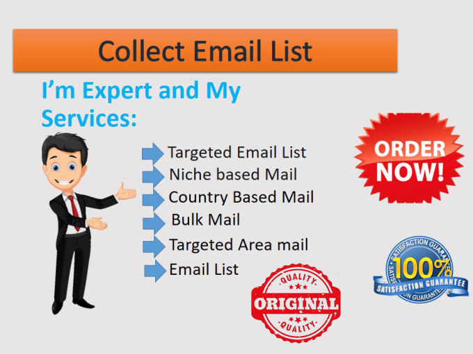 Collect niche targeted email list, bulk email collection, and lead generation