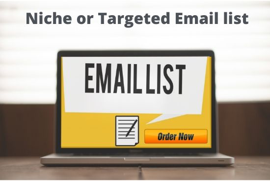 I will provide your targeted email list for your email marketing.