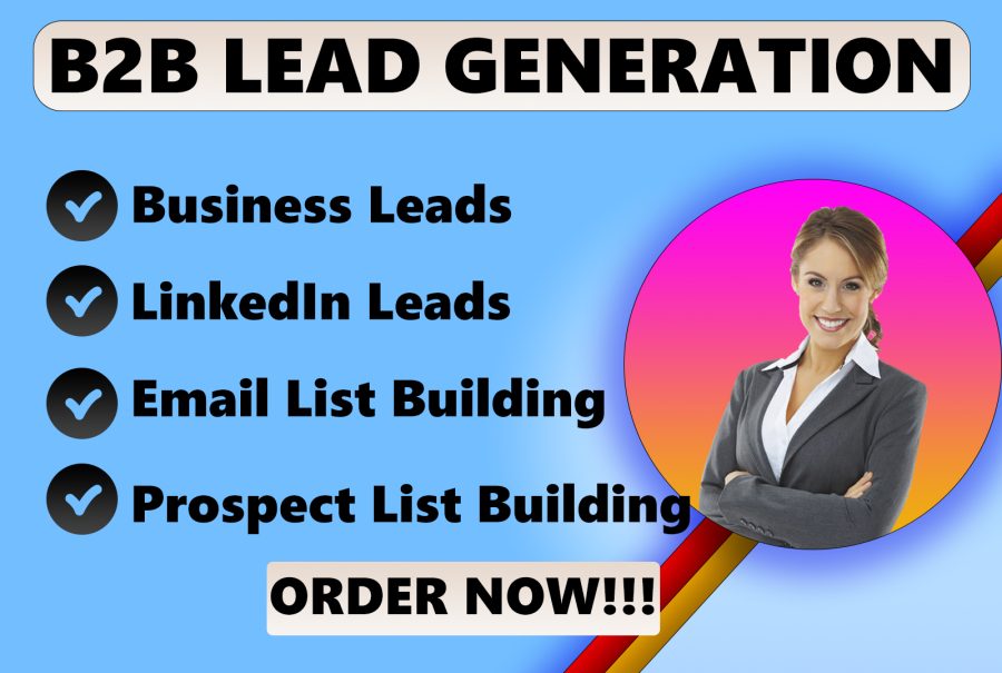 I will provide B2B LinkedIn Lead Generation, targeted email list