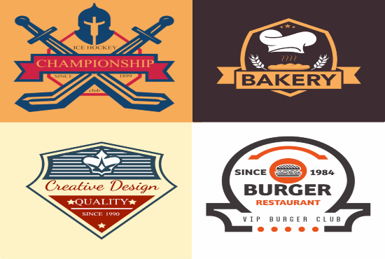 I can do 2 creative vintage,badge and retro logo design concepts