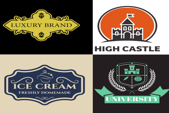 I can do 2 creative vintage,badge and retro logo design concepts