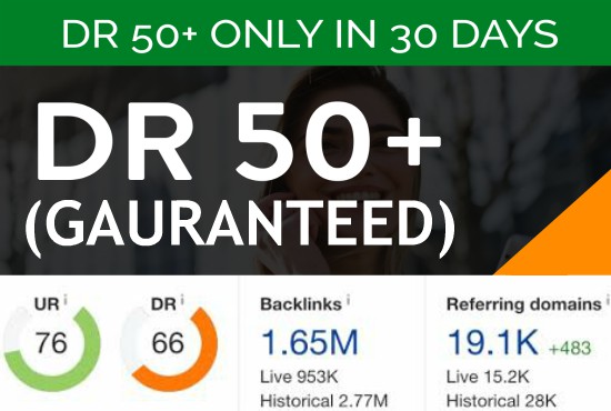  DR for your website in 30 days Guaranteed Get your offer today