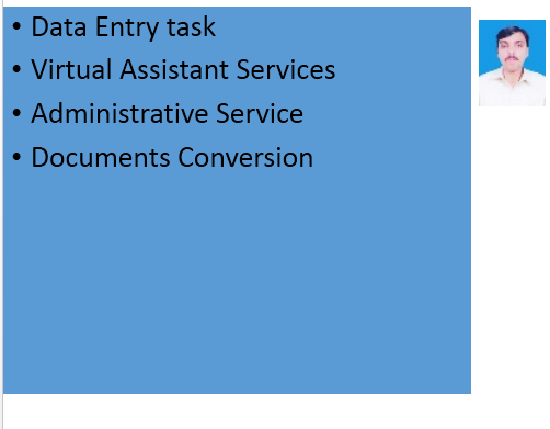 Data Entry, Virtual Assistant, Administrative Services