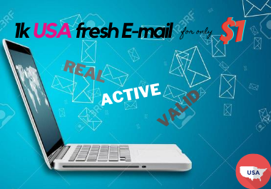 I will give you valid and real 1k USA email