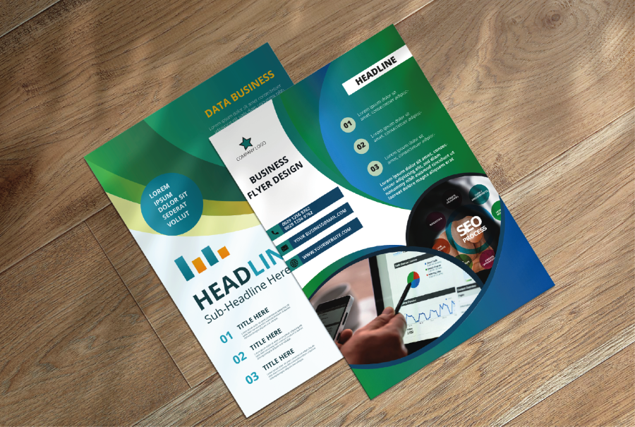 I will do creative business flyer design on time