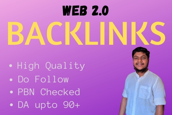 I Will Build 20 High Quality Web 2.0 Do Follow Backlinks