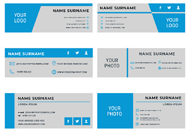clickable responsive HTML email signature.