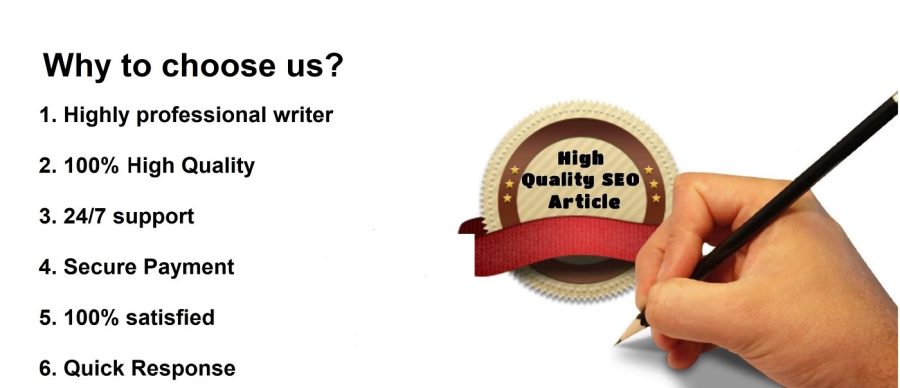 create 1000 words SEO Optimized Article Writing, Content Writing or blog post writing