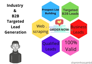 I will do Targeted b2b Leads and valid data from any platform