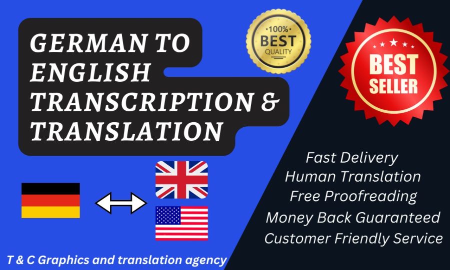 German to English transcription and translation