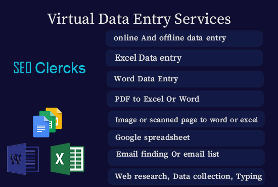 I will do data entry typing work