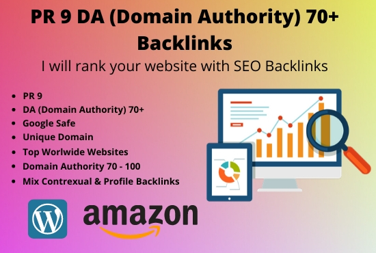 I will Provide 60 PR9 DA 70+ Backlinks