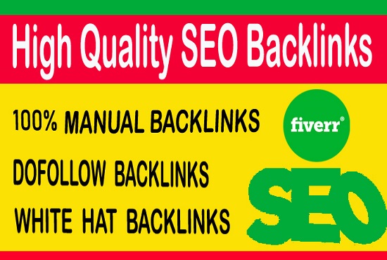 I will do high da, pa, dofollow, white hat SEO backlinks