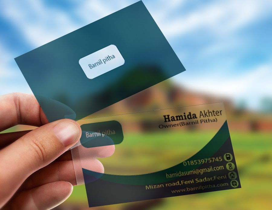 I will do a unique translucent business card
