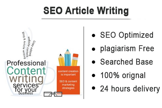 I will write Professional SEO Article on any topic 