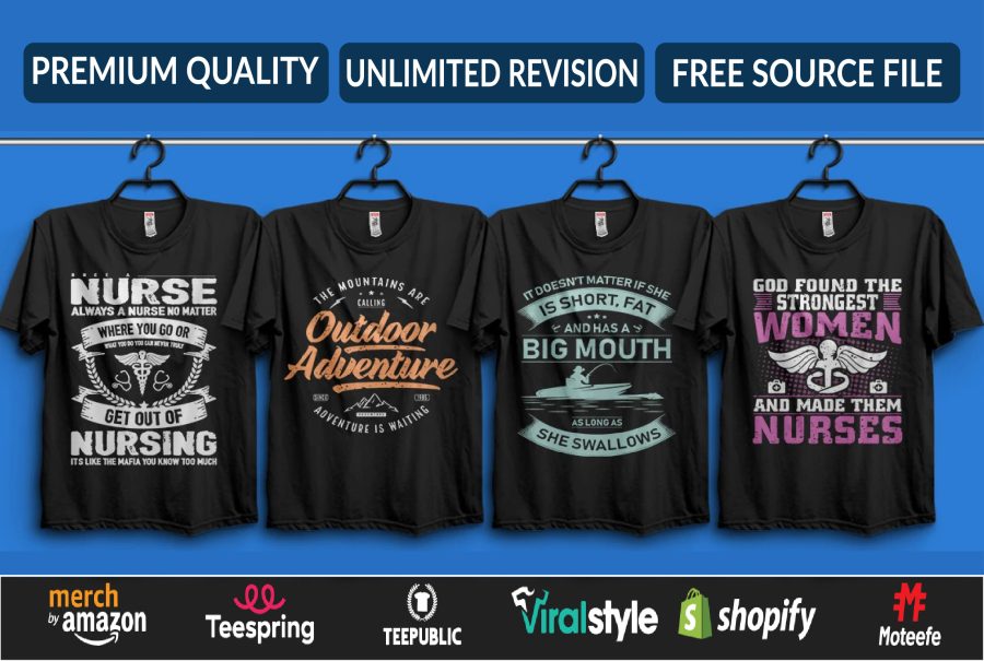 I Will do custom, modern, trendy and unique t shirt design.