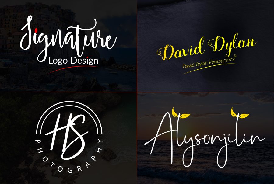 design signature, scripted, calligraphy, handwritten logo