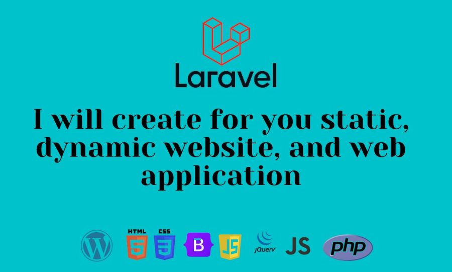 I will create for you static and dynamic website